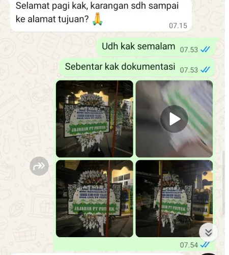 Pengiriman Papan Bunga Selamat Pondok Karya